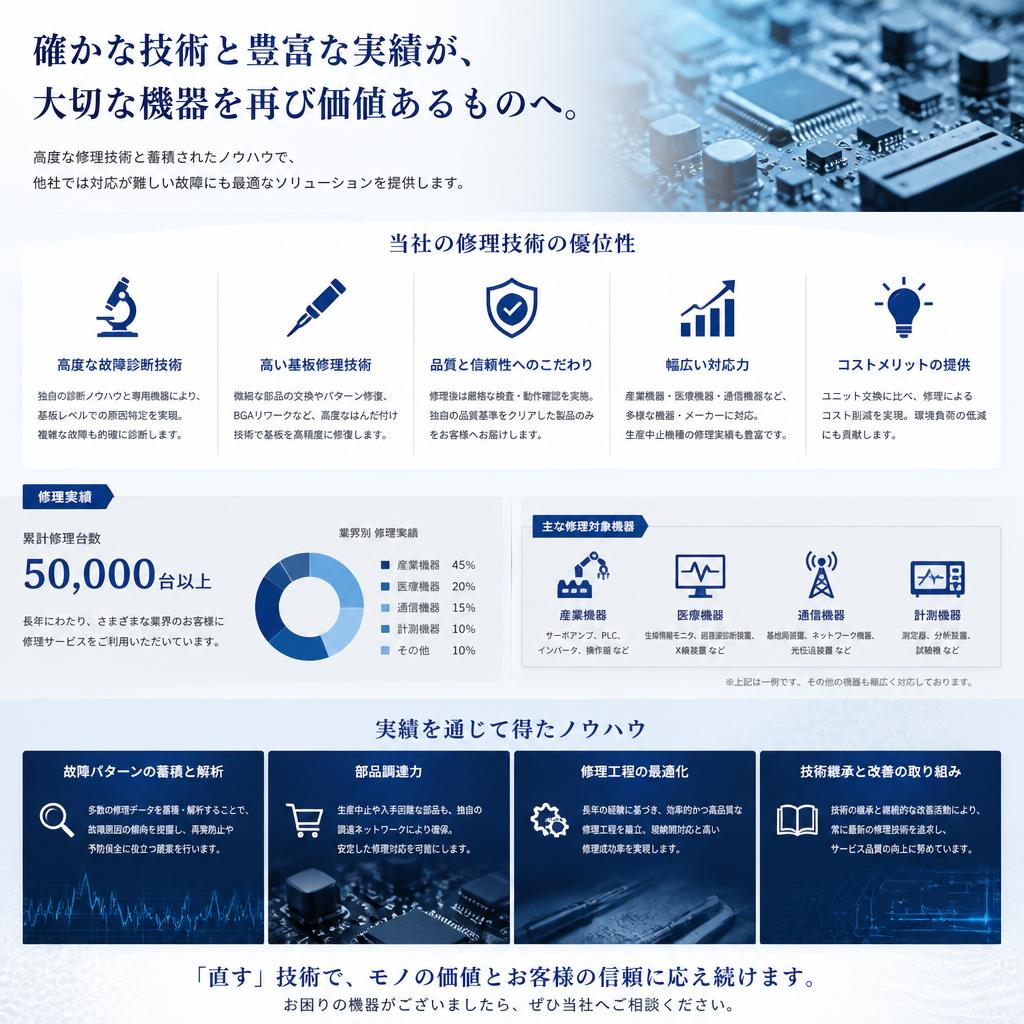5. 実績ある修理技術