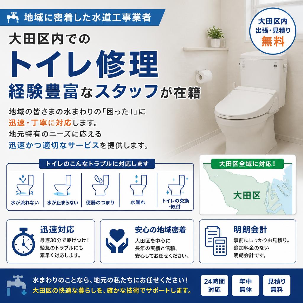 大田区に特化した専門業者の信頼性