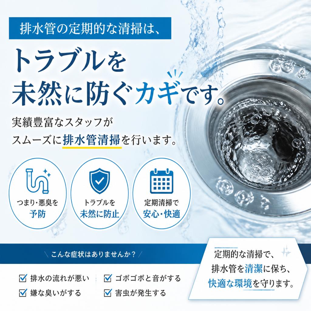 4. 排水管清掃の重要性