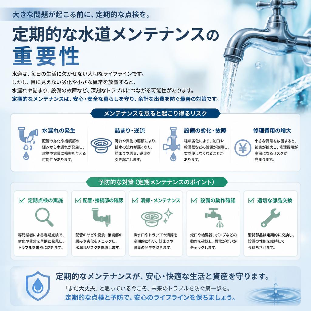 メンテナンスでトラブルを防ぐ
