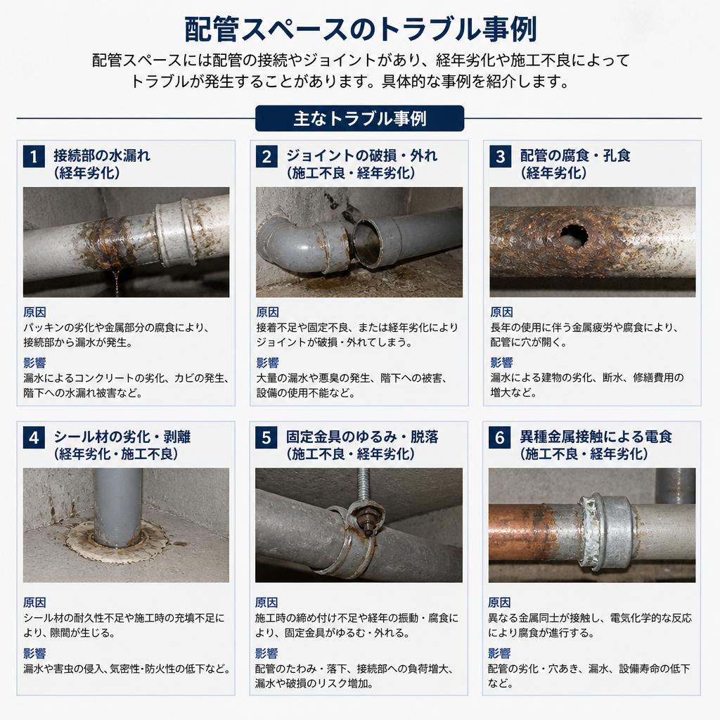 配管スペースのトラブルとは？