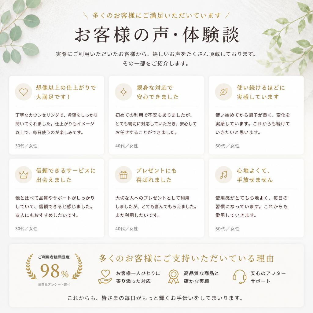 お客様の声