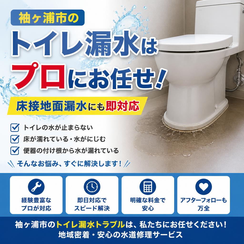 袖ヶ浦市のトイレ漏水はプロにお任せ！床接地面漏水にも即対応