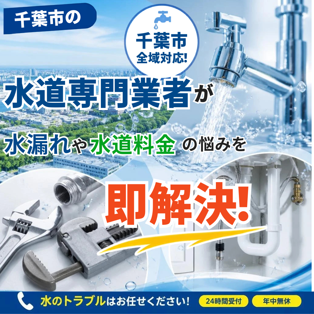 千葉市で水漏れや料金の悩み、経験豊富なプロにお任せ！