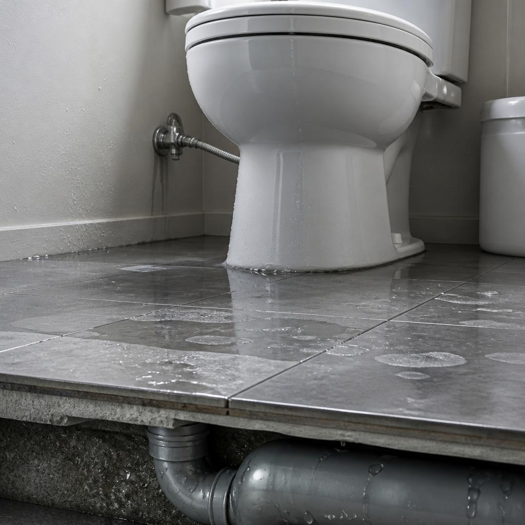 トイレの床が濡れる理由