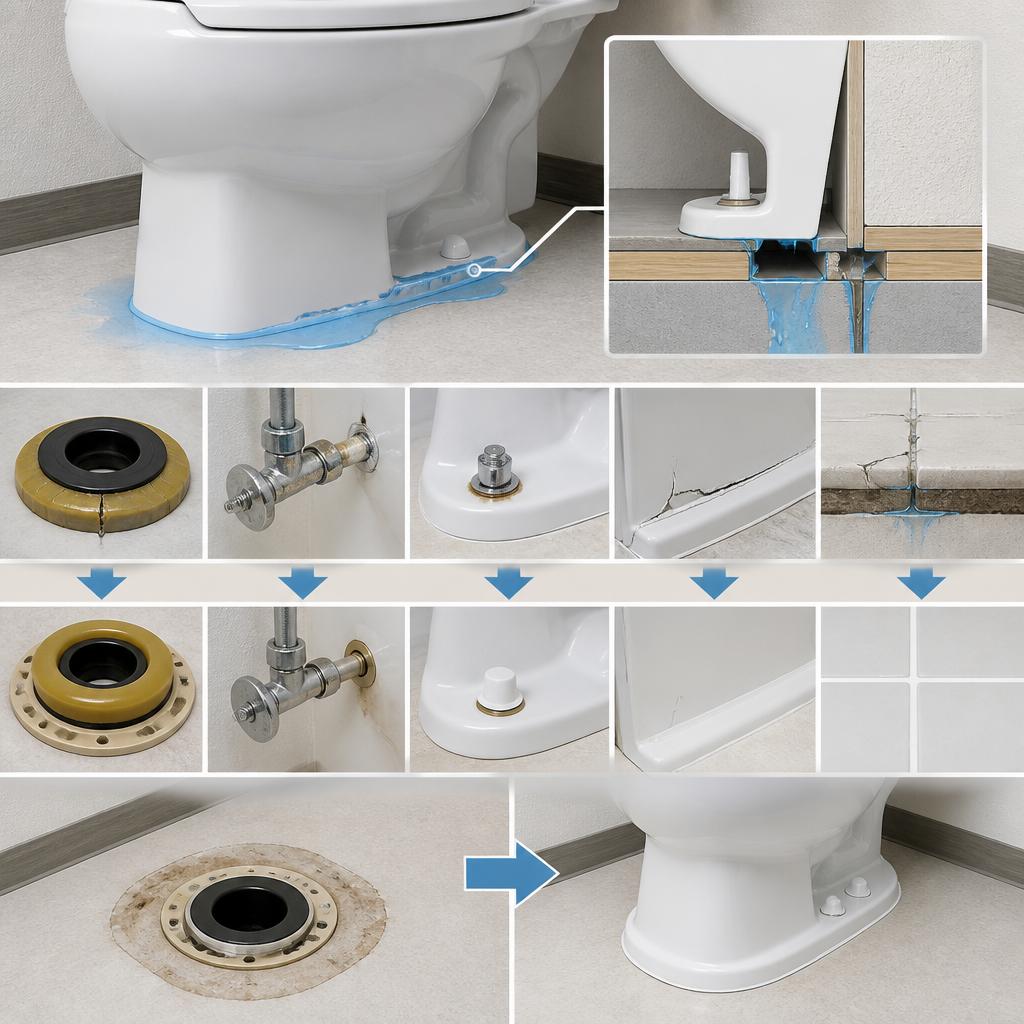トイレの水漏れの原因と対策