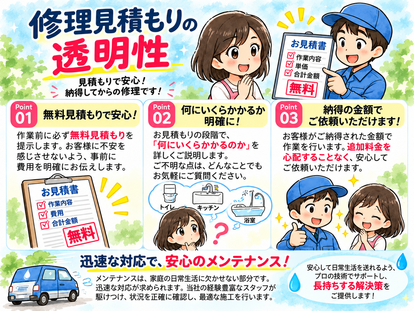 無料見積もりのご案内