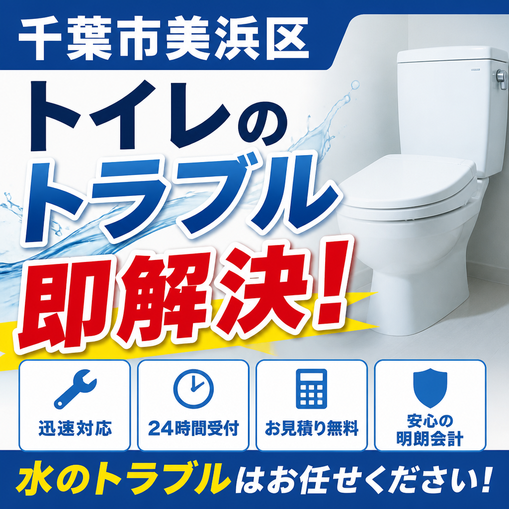 千葉市美浜区のトイレトラブル、即解決します！